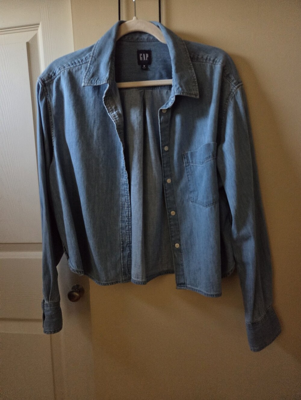 GAP Light Blue Denim Button-Down Shirt
